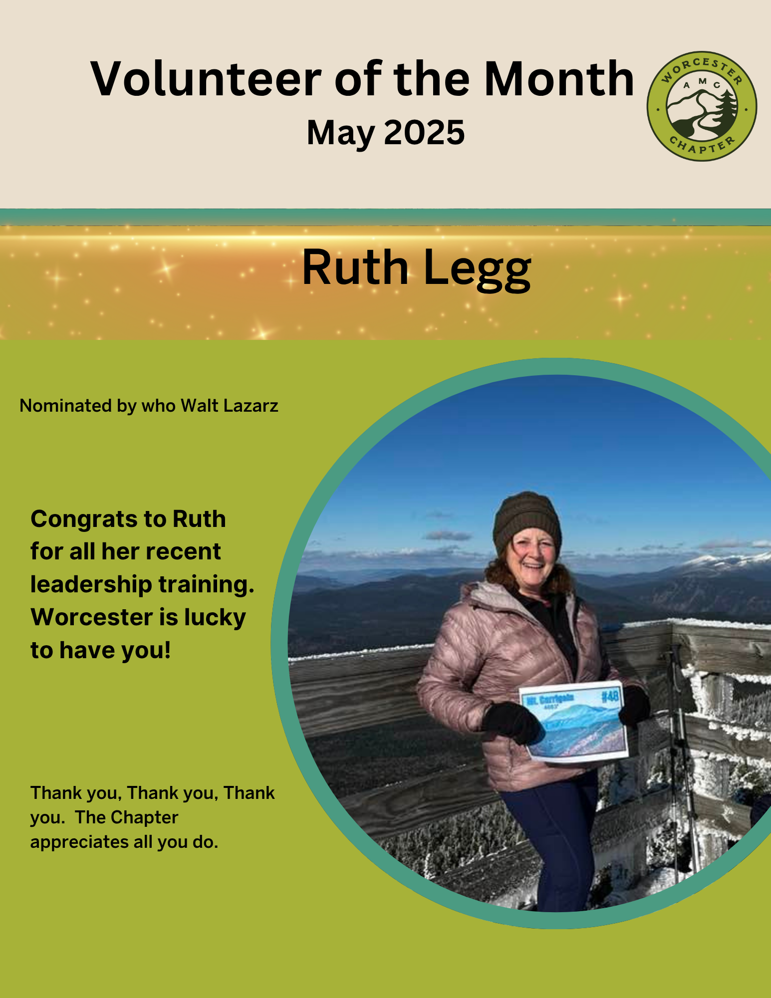 VOM – May 2025 – Ruth Legg